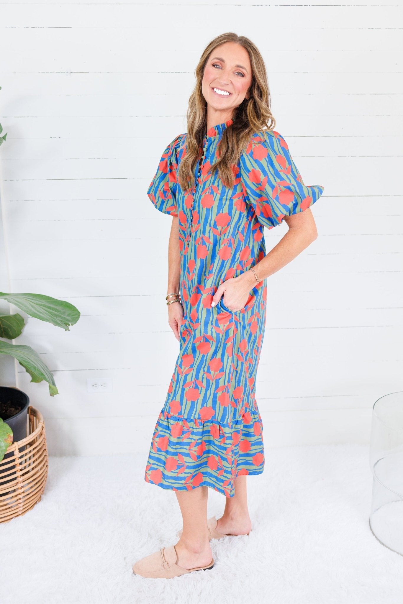 Drinkard Royal Mod Floral Maxi Dress Karlie