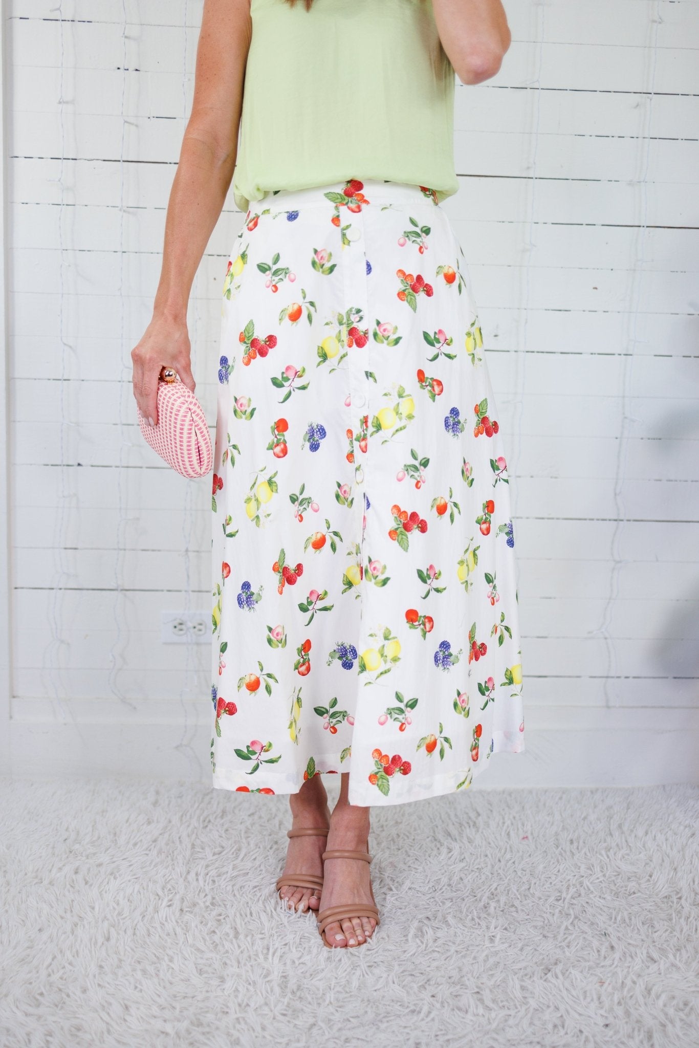 Drummond Fruit Maxi Skirt