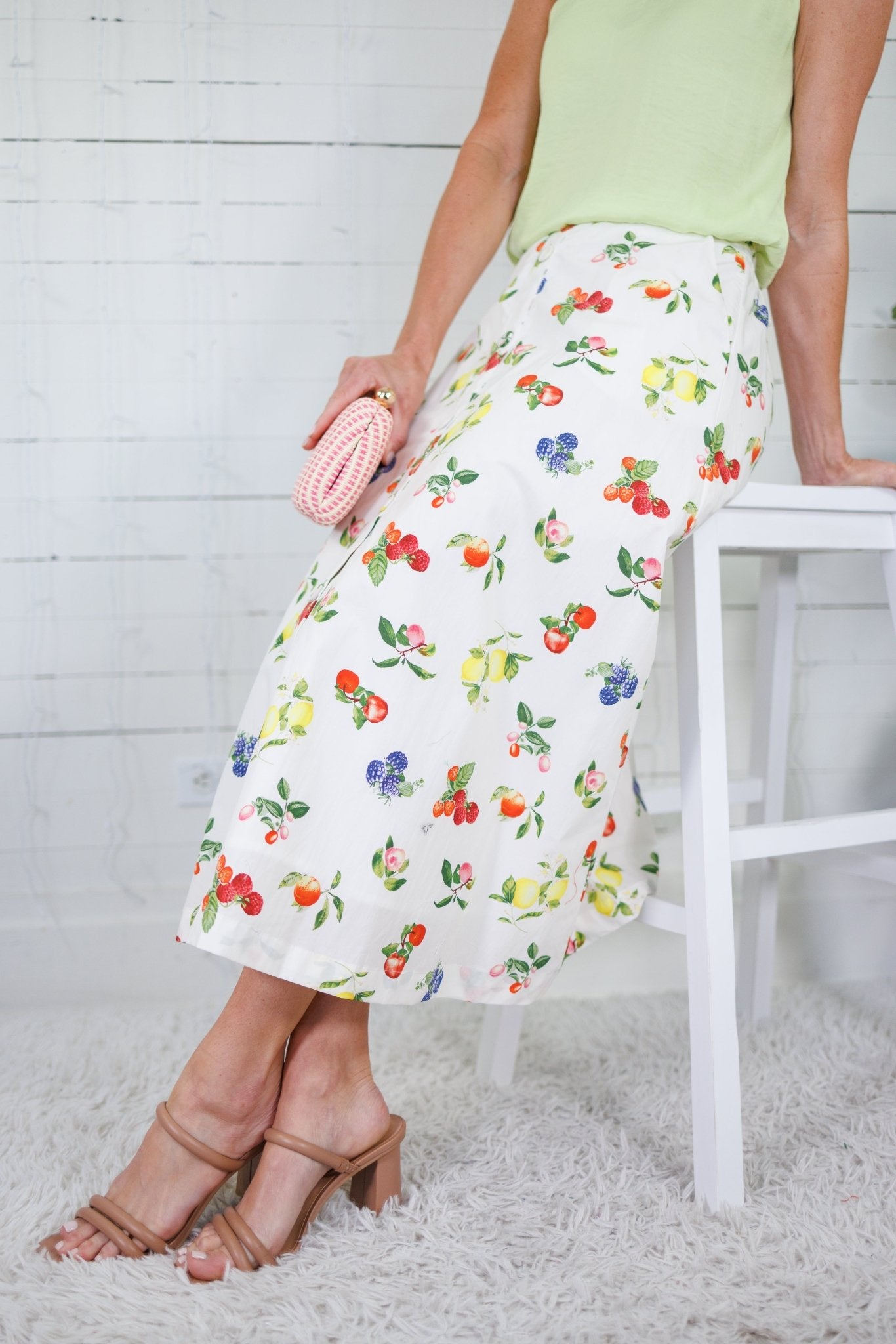 Drummond Fruit Maxi Skirt