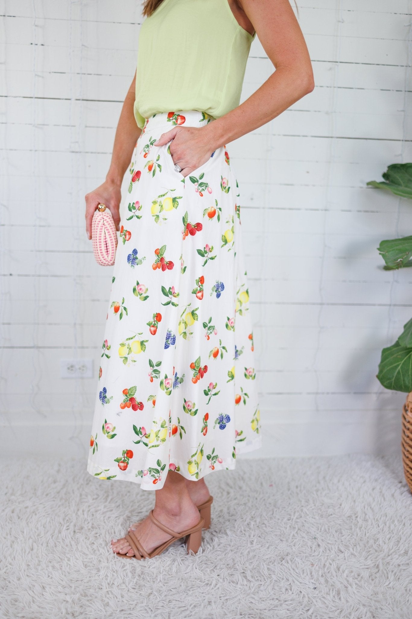 Drummond Fruit Maxi Skirt