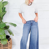 Dudley Heather Grey Flat Knit SS Cardigan Things Between