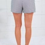 Dunn Navy Blue Pinstripe Shorts Buttermelon