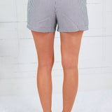 Dunn Navy Blue Pinstripe Shorts Buttermelon
