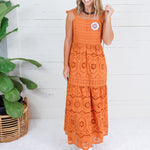 Dye Ginger Eyelet Maxi Dress Polagram
