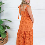 Dye Ginger Eyelet Maxi Dress Polagram