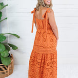 Dye Ginger Eyelet Maxi Dress Polagram