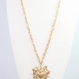 Raina Worn Gold Long Pendant Necklace