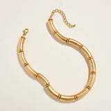 Shabel Textured Metal Statement Necklace