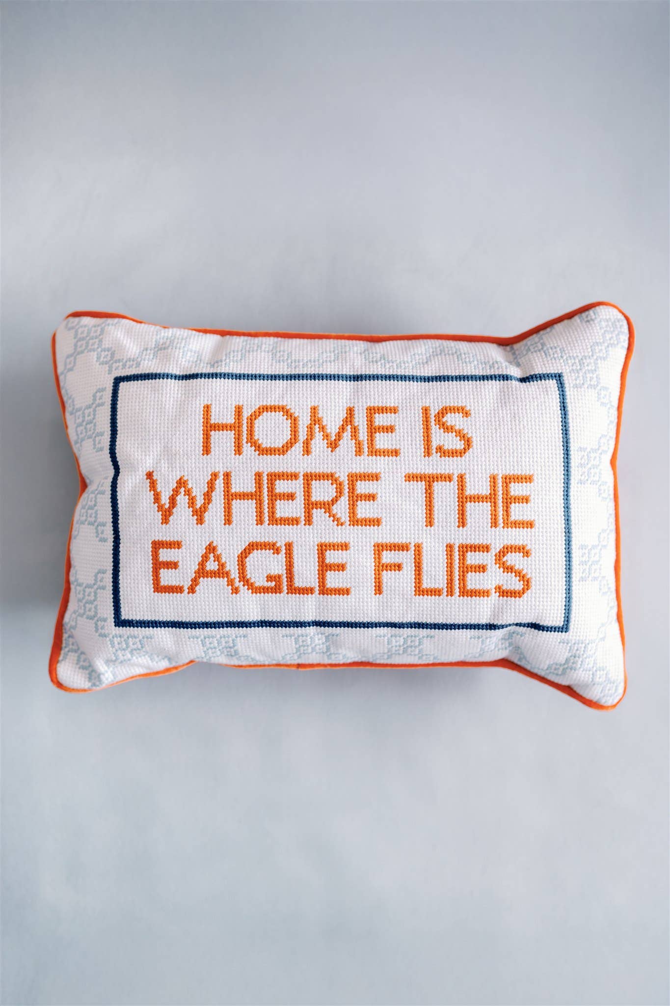 Eagle Flies Needlepoint Pillow - A3 Accessories - miscellanous - Clover + Bee