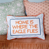 Eagle Flies Needlepoint Pillow - A3 Accessories - miscellanous - Clover + Bee