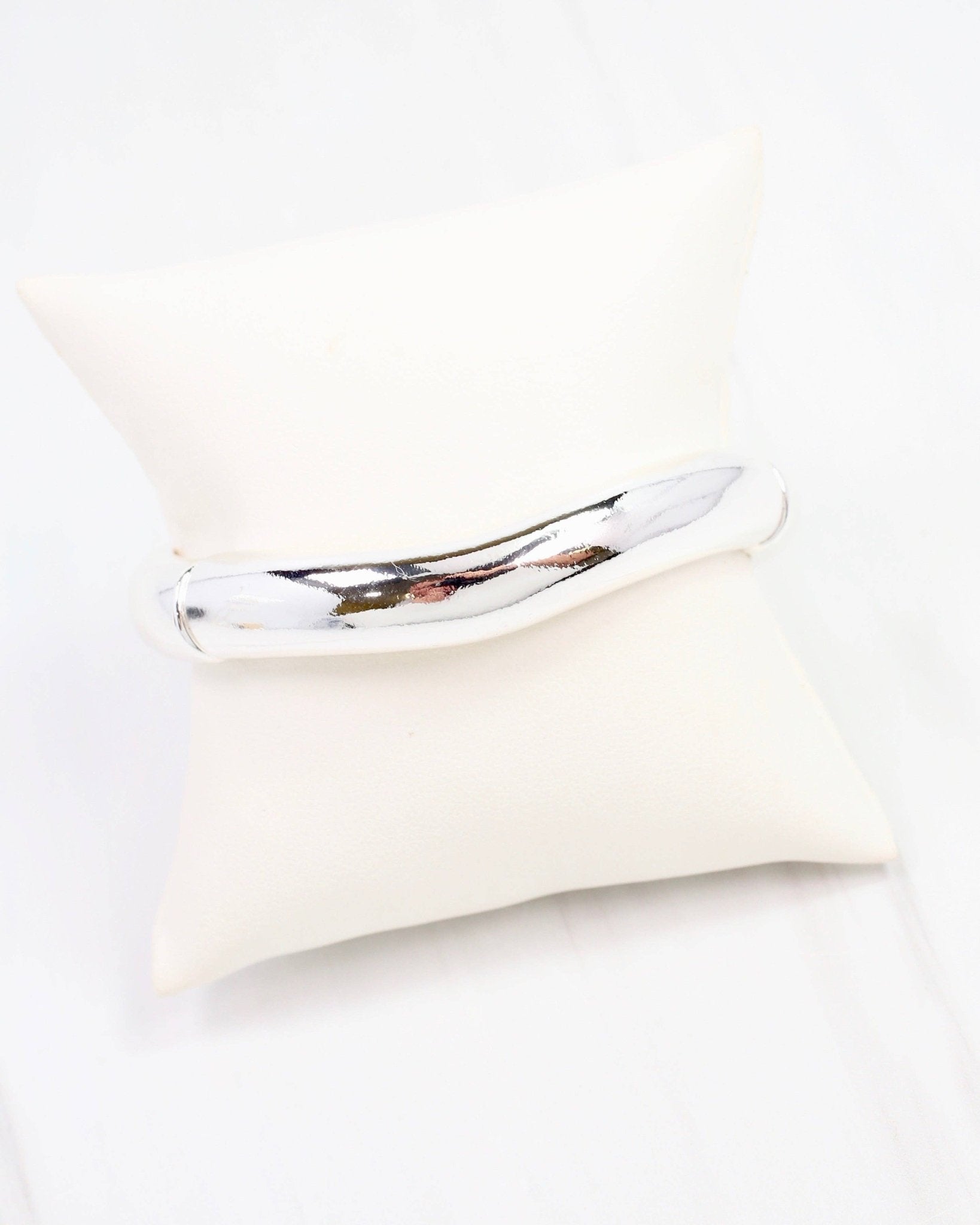 Eastwood Silver Bangle Bracelet - A3 Accessories - Jewelry - Earrings - Clover + Bee