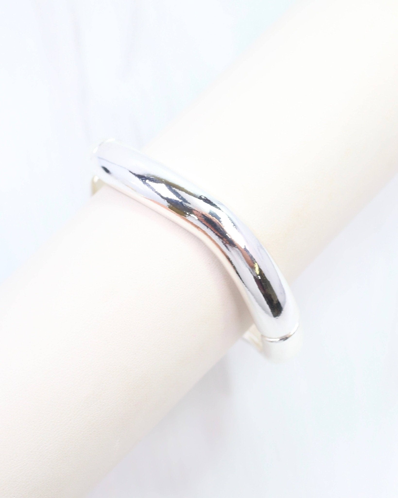 Eastwood Silver Bangle Bracelet - A3 Accessories - Jewelry - Earrings - Clover + Bee