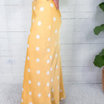 Edward Butter + White Polka Dot Slip Skirt