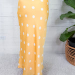 Edward Butter + White Polka Dot Slip Skirt
