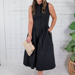Elaine Black Shirt Dress Naked Zebra
