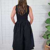 Elaine Black Shirt Dress Naked Zebra