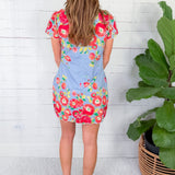 Elizabeth James Louisa Poppy Patch  Blueberry Dress