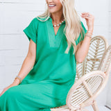 Ellie Kelly Green Knit Maxi Dress Jodifl