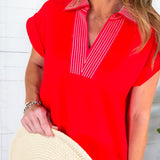Ellie Tomato Red Knit Maxi Dress Jodifl