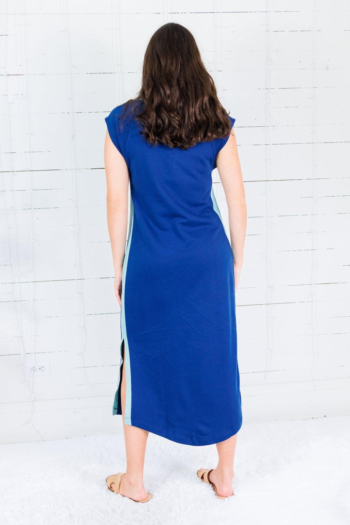 Emily McCarthy Channing Navy Dress