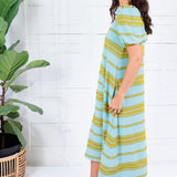 Emily McCarthy Hampton Fringe Stripe Maxi Dress