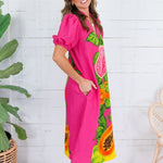 Emily McCarthy Hampton Papaya Vines Dress