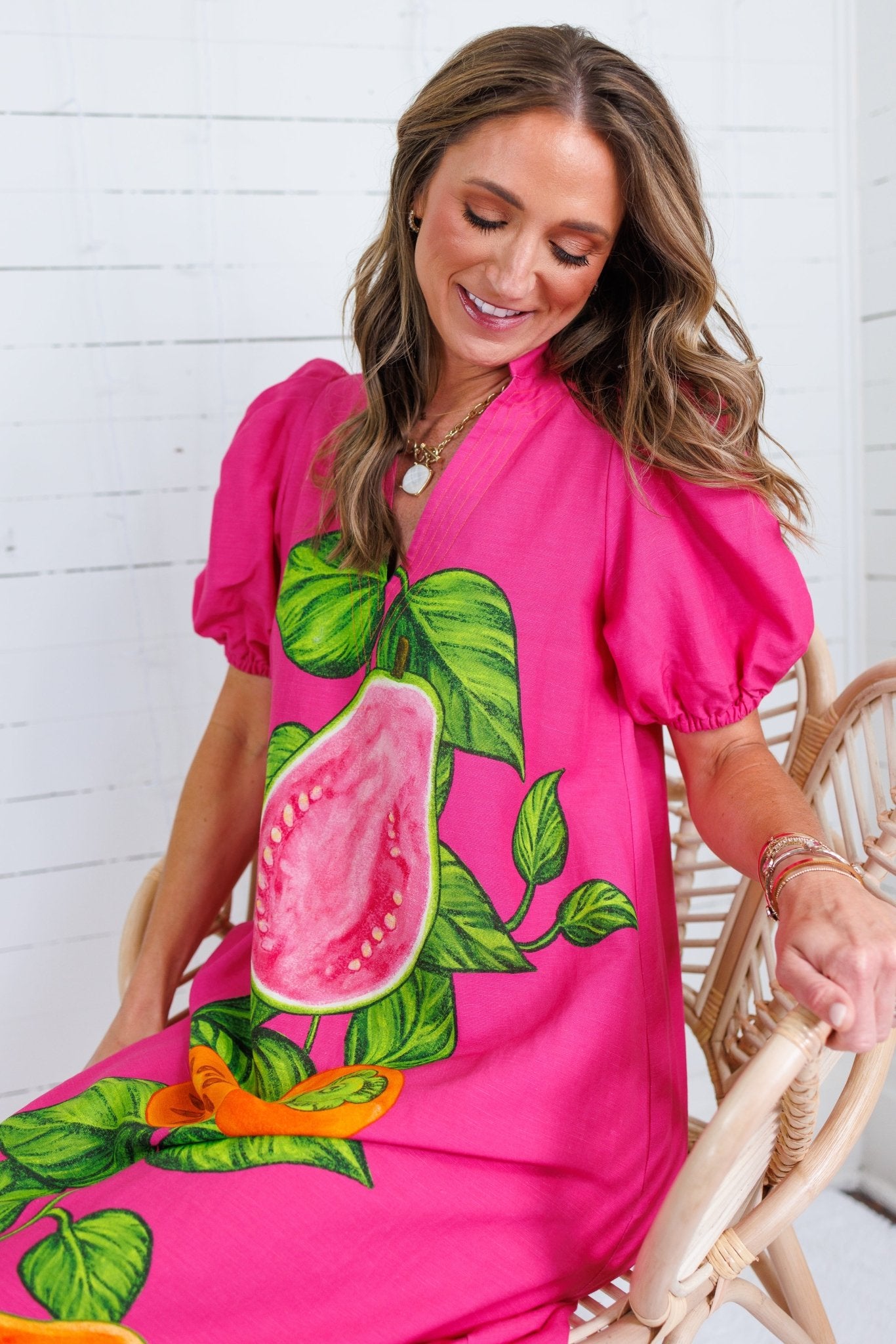 Emily McCarthy Hampton Papaya Vines Dress