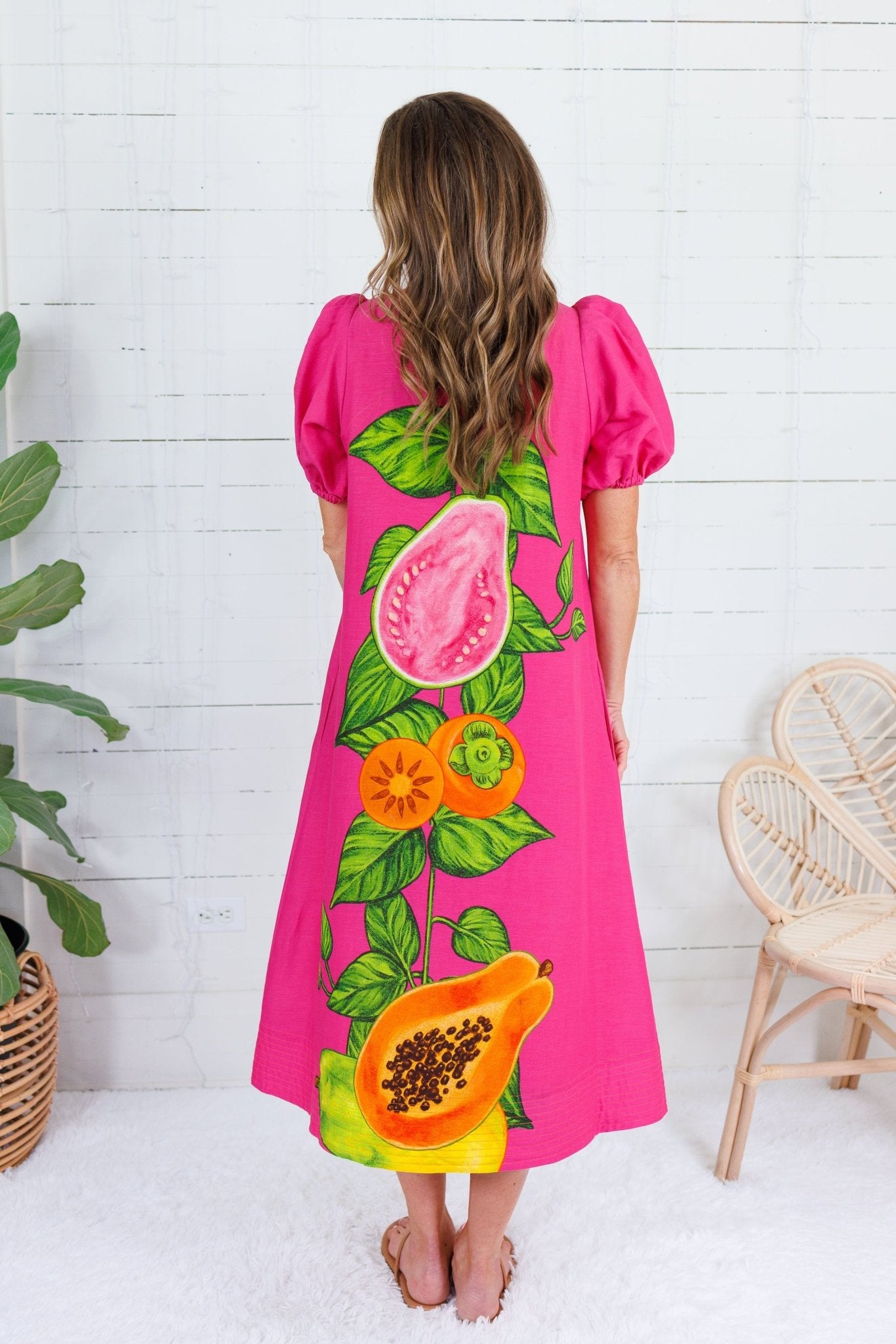 Emily McCarthy Hampton Papaya Vines Dress