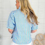 Emily McCarthy Poppy French Blue Stripes Top