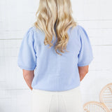 Emma Periwinkle Blue Scallop Edge Cardigan Wishlist