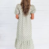 Estella Olive Dot Maxi Dress Entro