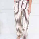 Ewing Ecru + Brick Red Stripe Pants Entro