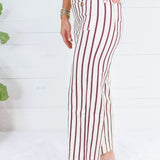 Ewing Ecru + Brick Red Stripe Pants Entro