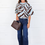 Eye Of The Tiger Blue Sweater
