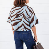 Eye Of The Tiger Blue Sweater Entro