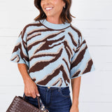 Eye Of The Tiger Blue Sweater