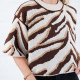 Eye Of The Tiger Brown Sweater Entro 