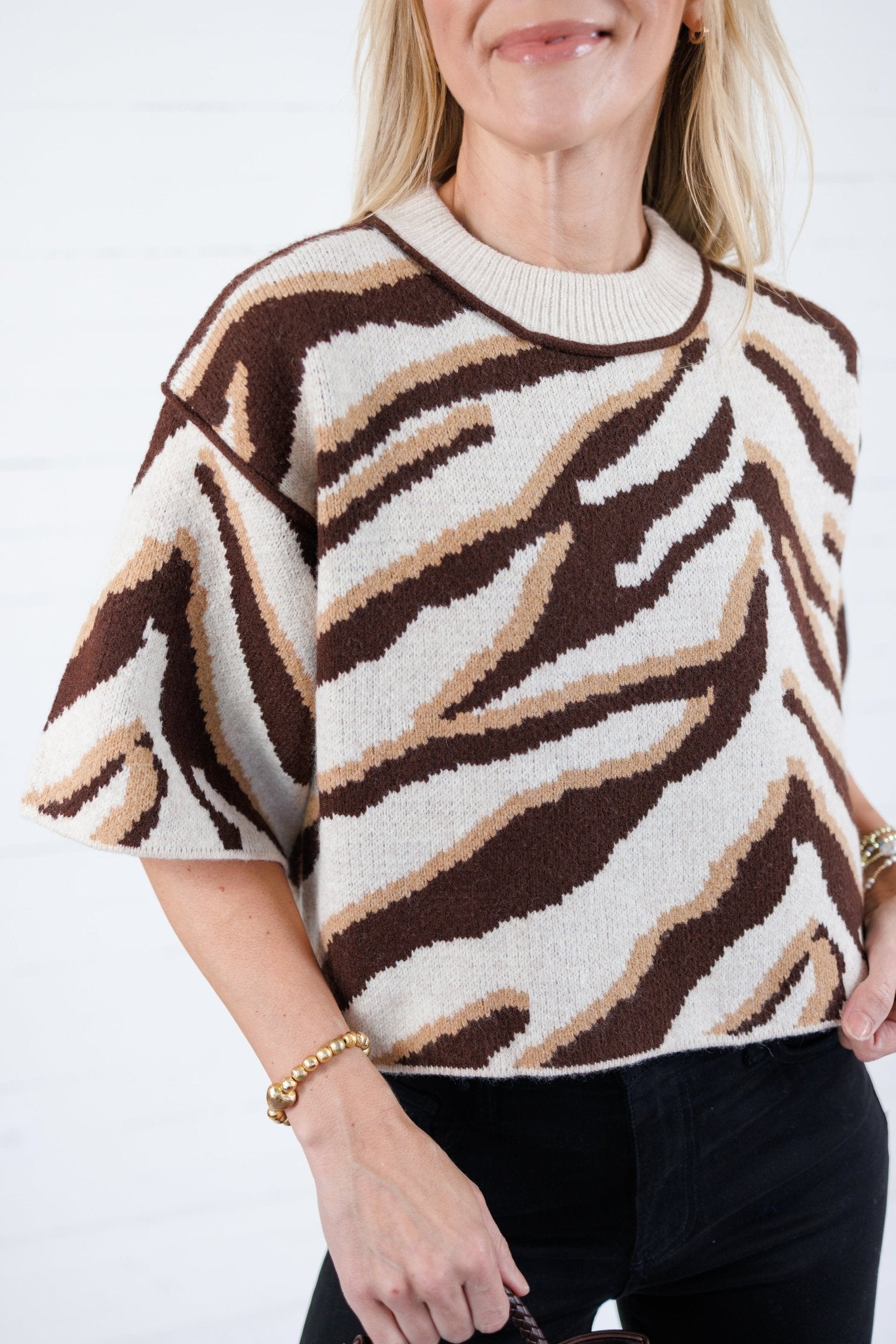 Eye Of The Tiger Brown Sweater Entro 