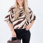 Eye Of The Tiger Brown Sweater Entro 