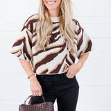 Eye Of The Tiger Brown Sweater Entro 