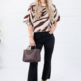 Eye Of The Tiger Brown Sweater Entro 