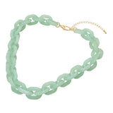 Chunky Resin Chain Link Necklace
