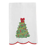 Tea Towel - Traditional Tree Embroidered