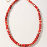 Faceted Disc Beaded Gold Accent Necklace - A3 Accessories - Jewelry - Clover + Bee