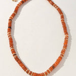 Faceted Disc Beaded Gold Accent Necklace - A3 Accessories - Jewelry - Clover + Bee