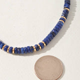 Faceted Disc Beaded Gold Accent Necklace - A3 Accessories - Jewelry - Clover + Bee