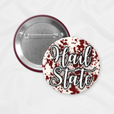 Ms State Game Day Button | Cow Paint Splatter