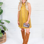 Florentine Laser Cut Leather Dress Emily McCarthy