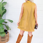 Florentine Laser Cut Leather Dress Emily McCarthy