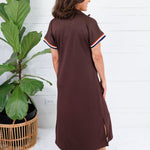 Forsyth Chocolate Brown Knit Caftan Jodifl